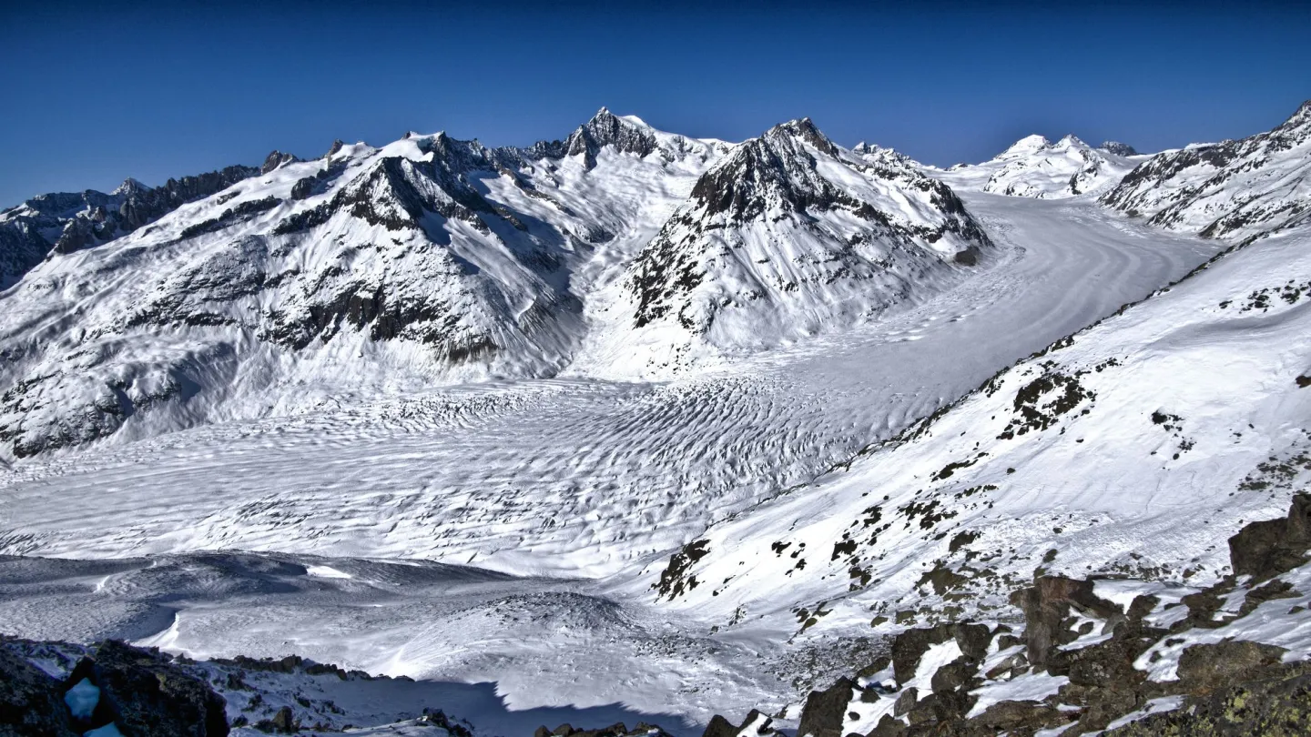 Aletschgletscher im Kanton Wallis