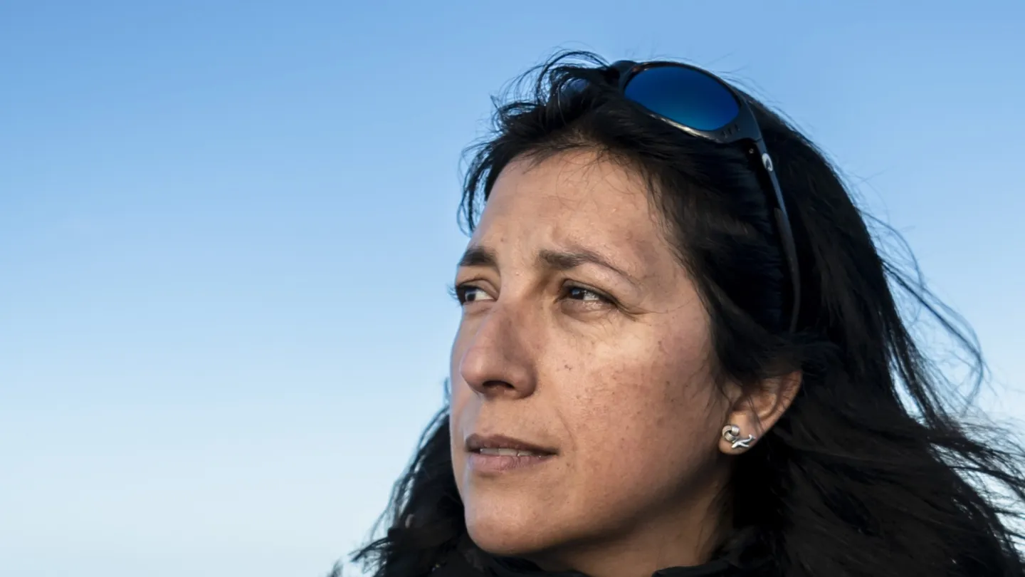 Portrait from Yacqueline Montecinos on a boat