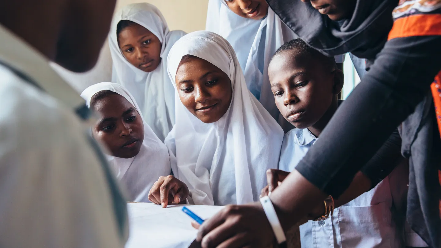 Schulkinder in Lamu, Kenia
