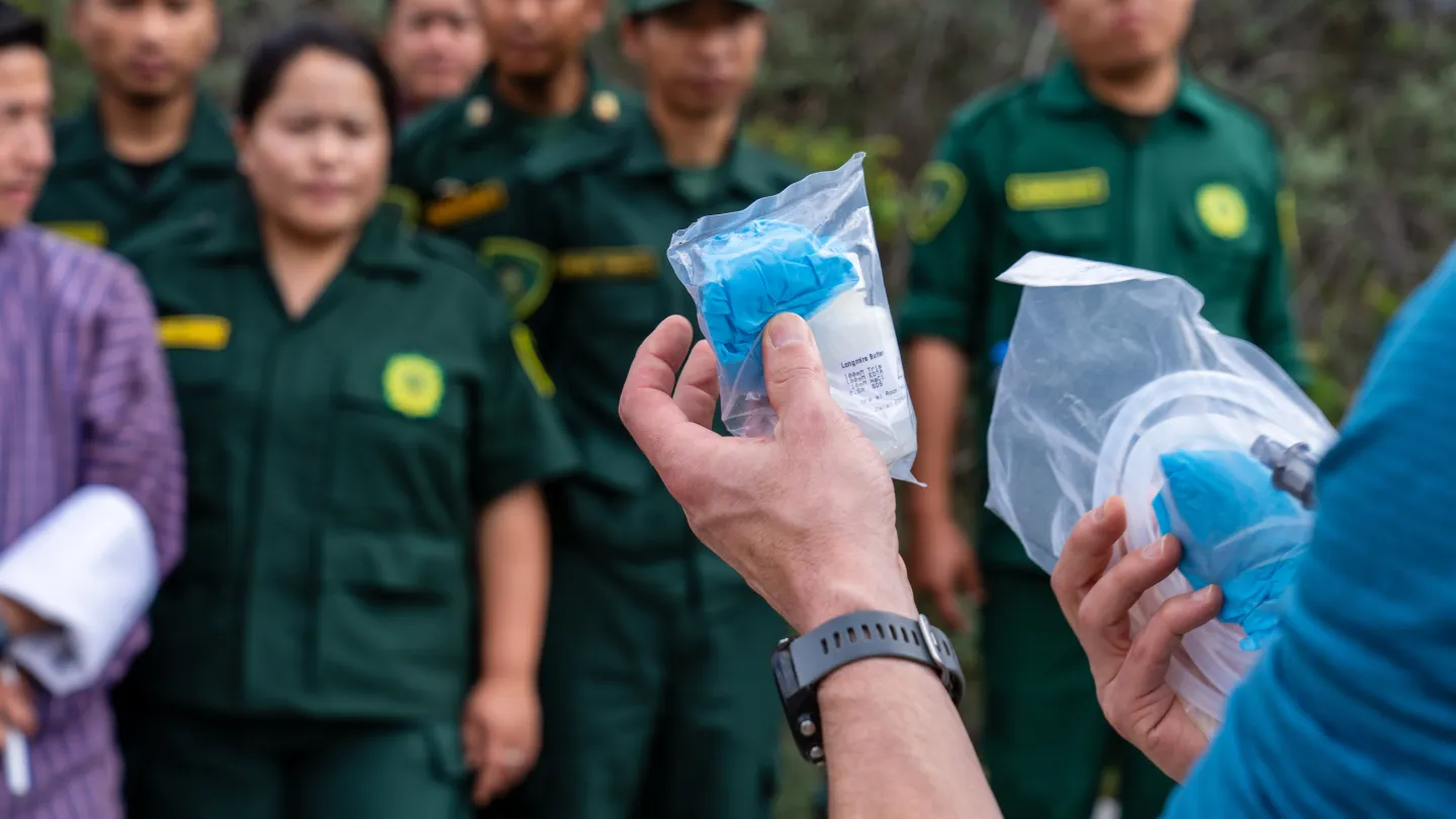 Bhutan Rangers eDNA training