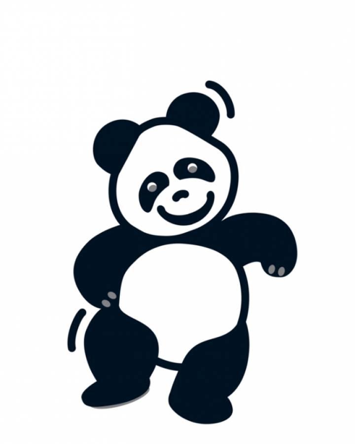 LiLu-Panda-Illustration tanzen