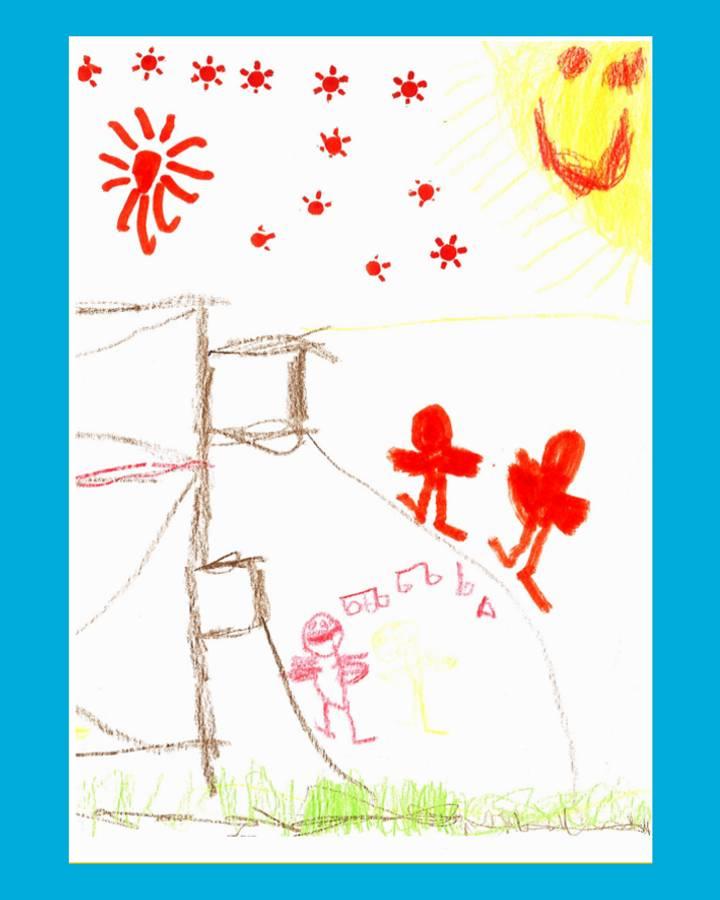 LiLu-Panda-Zeichnung Fabio, 5 Jahre