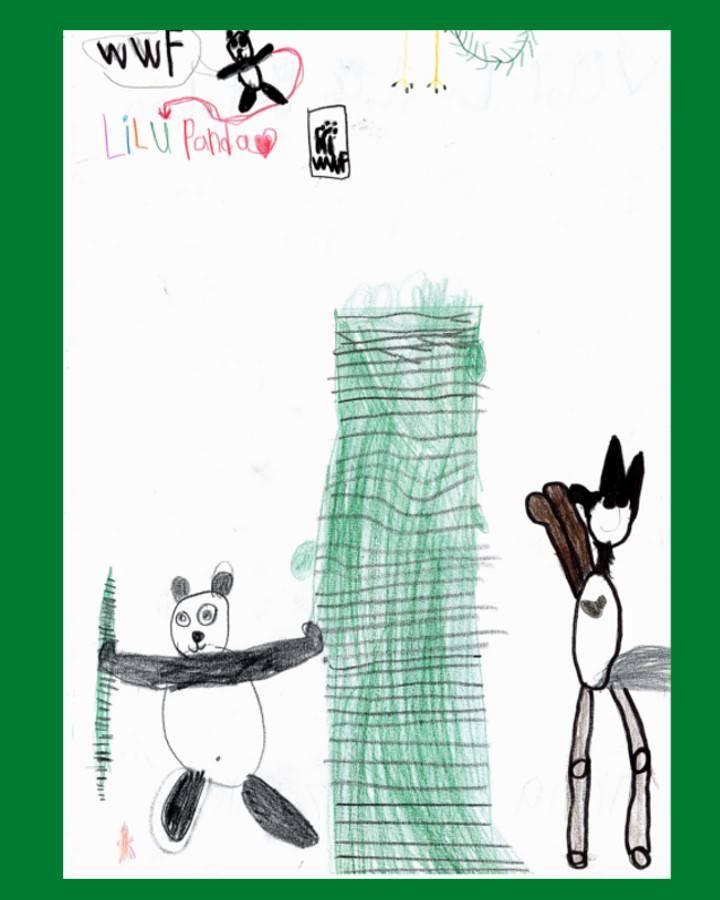 LiLu-Panda-Zeichnung Anna, 7 Jahre
