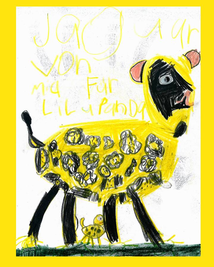 LiLu-Panda-Zeichnung Mia, 8 Jahre