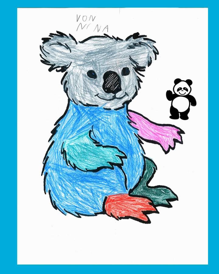 LiLu-Panda-Zeichnung Nina, 5 Jahre