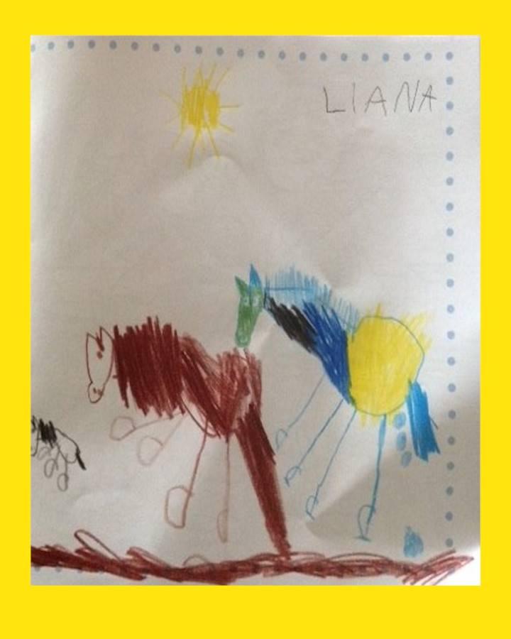 LiLu-Panda-Zeichnung Liana, 5 Jahre