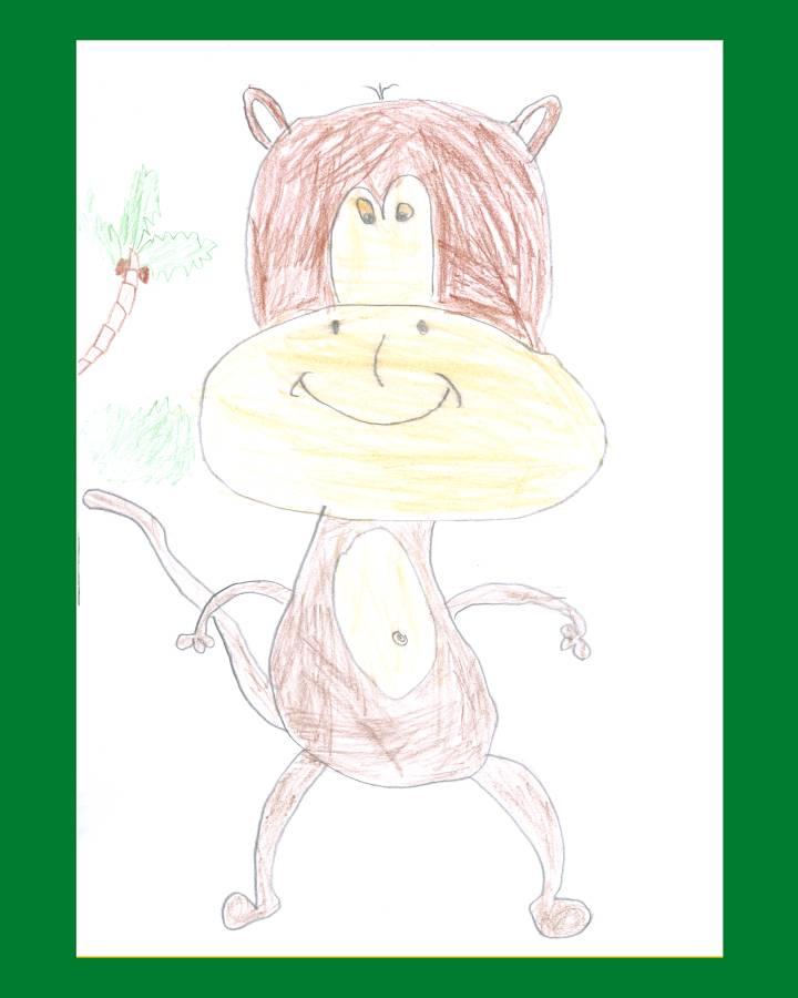 LiLu-Panda-Zeichnung Mario, 6 Jahre