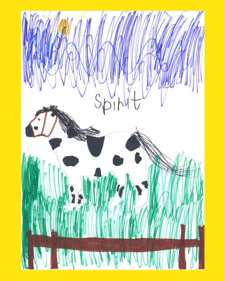 LiLu-Panda-Zeichnung Valentina, 8 Jahre