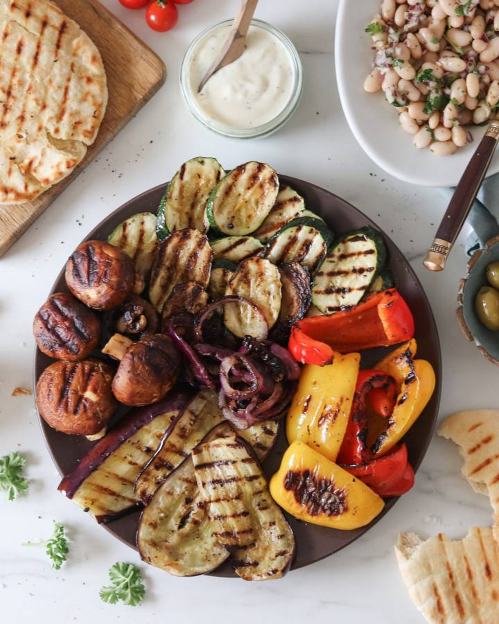 Grilled Vegetarian meal 