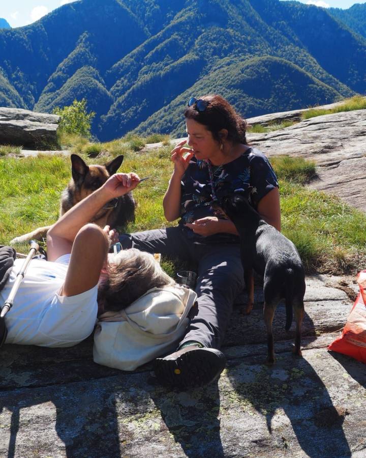 Das Ehepaar Petracca macht eine Pause